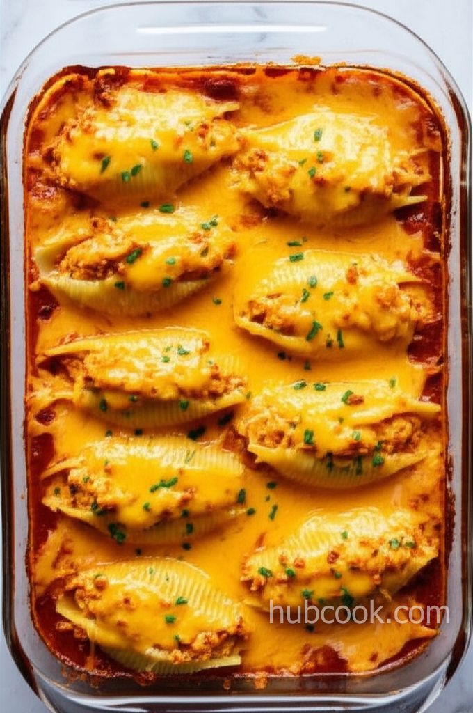 Buffalo Chicken Stuffed Shells