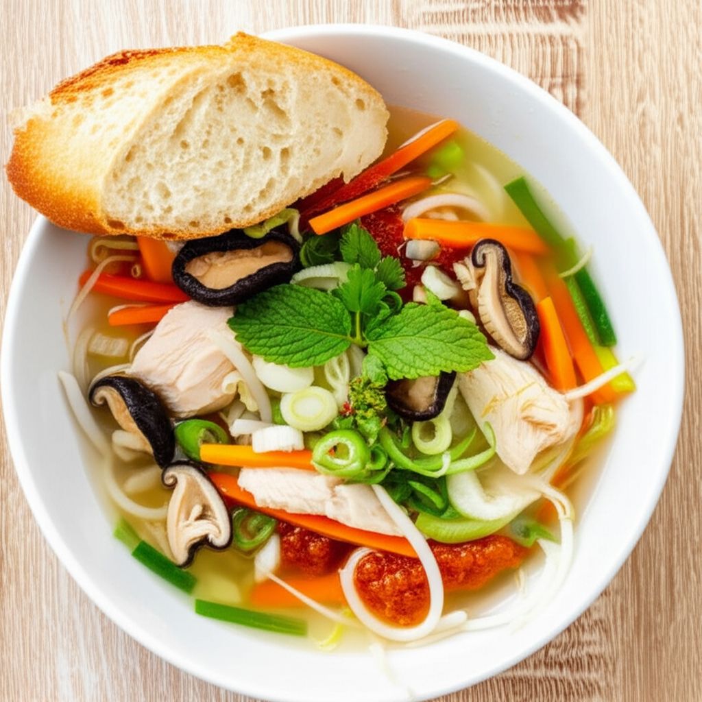Cambodian Lemongrass Chicken Soup