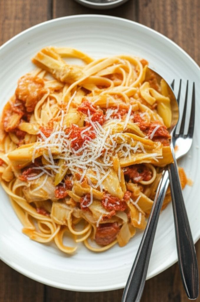 Carrie's Artichoke and Sun-Dried Tomato Pasta