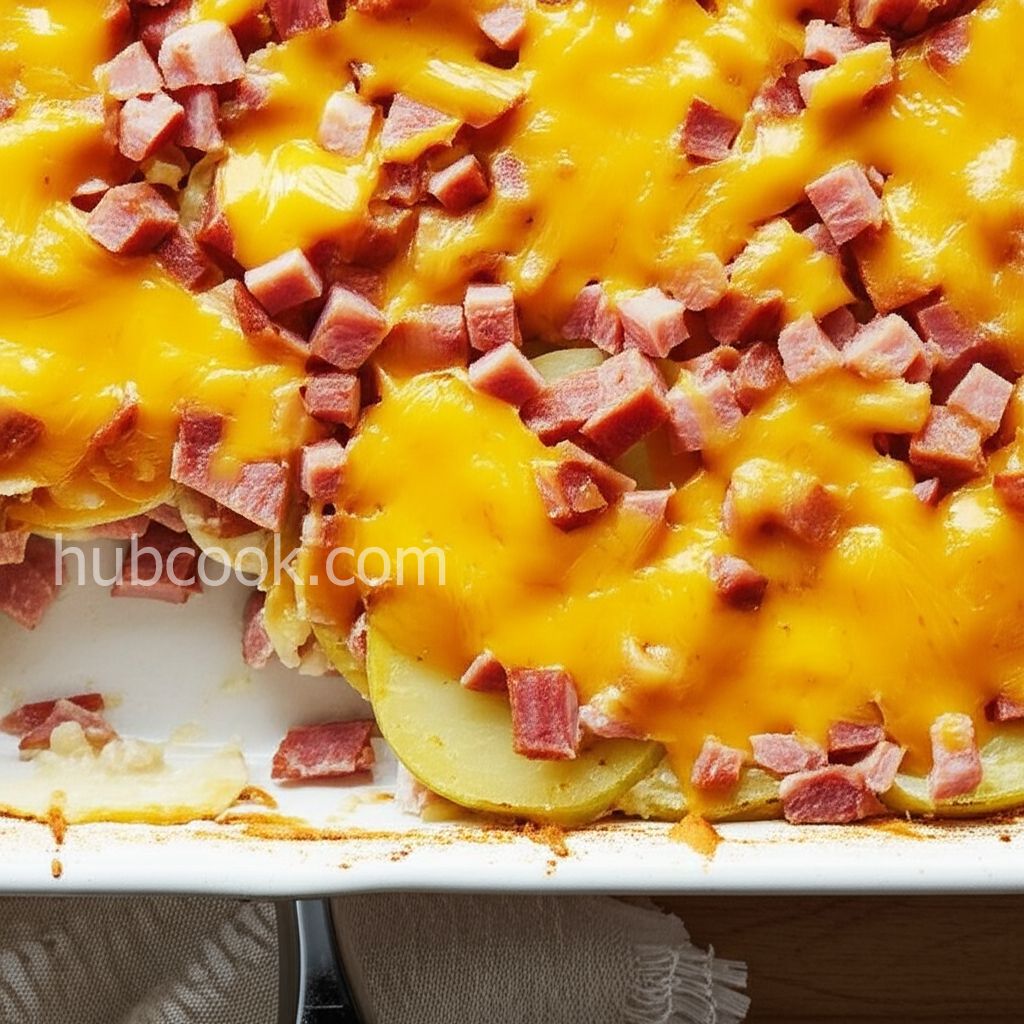 Cheesy Scalloped Potatoes and Ham