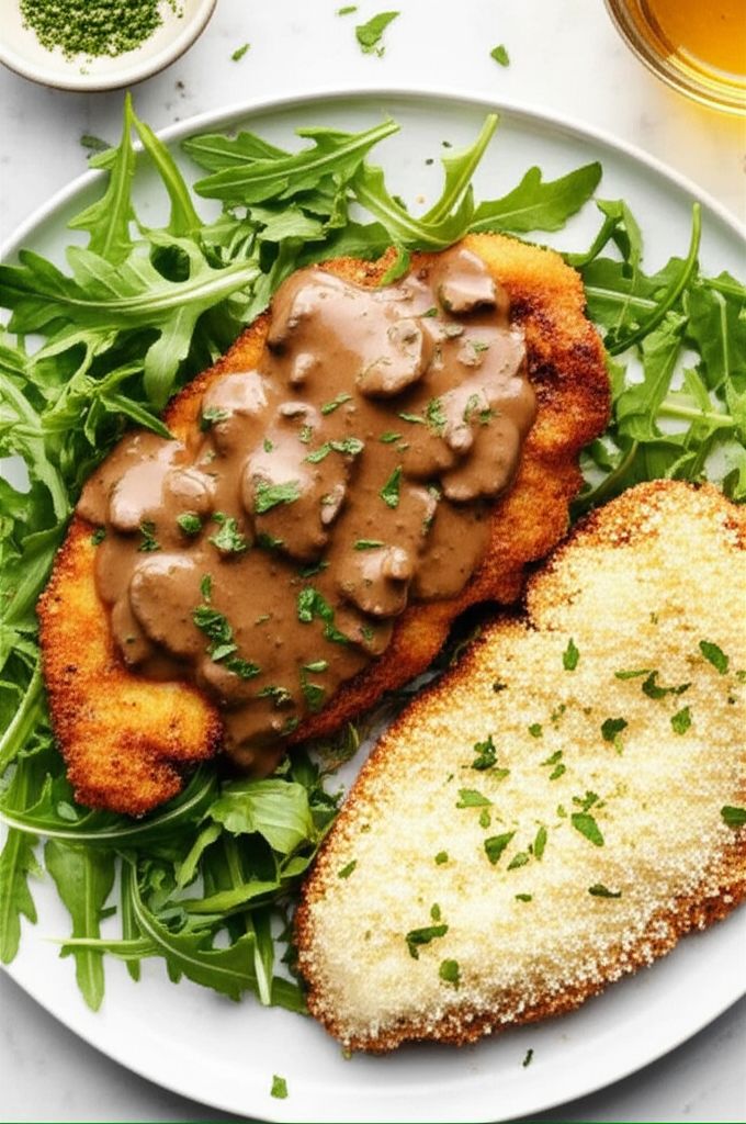 Chicken Marsala Milanese