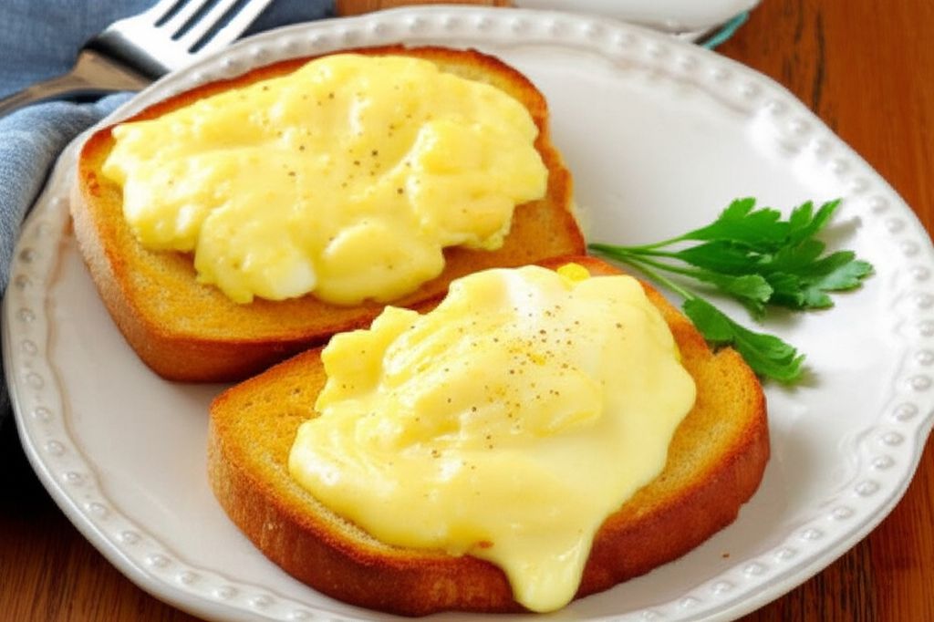 Creamed Eggs on Toast