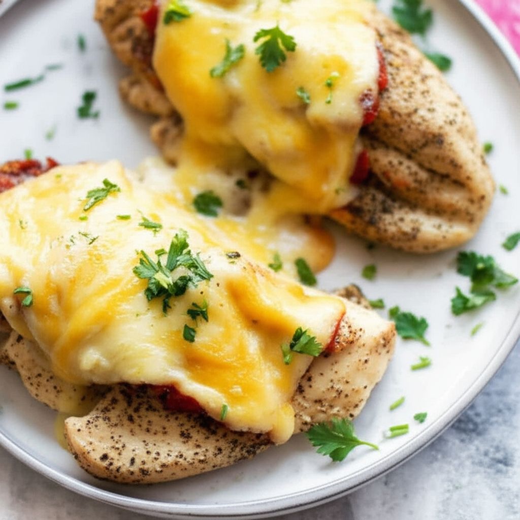 Creamy Baked Asiago Chicken Breasts