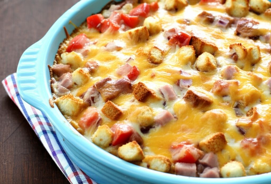 Creamy Ham and Cheese Casserole