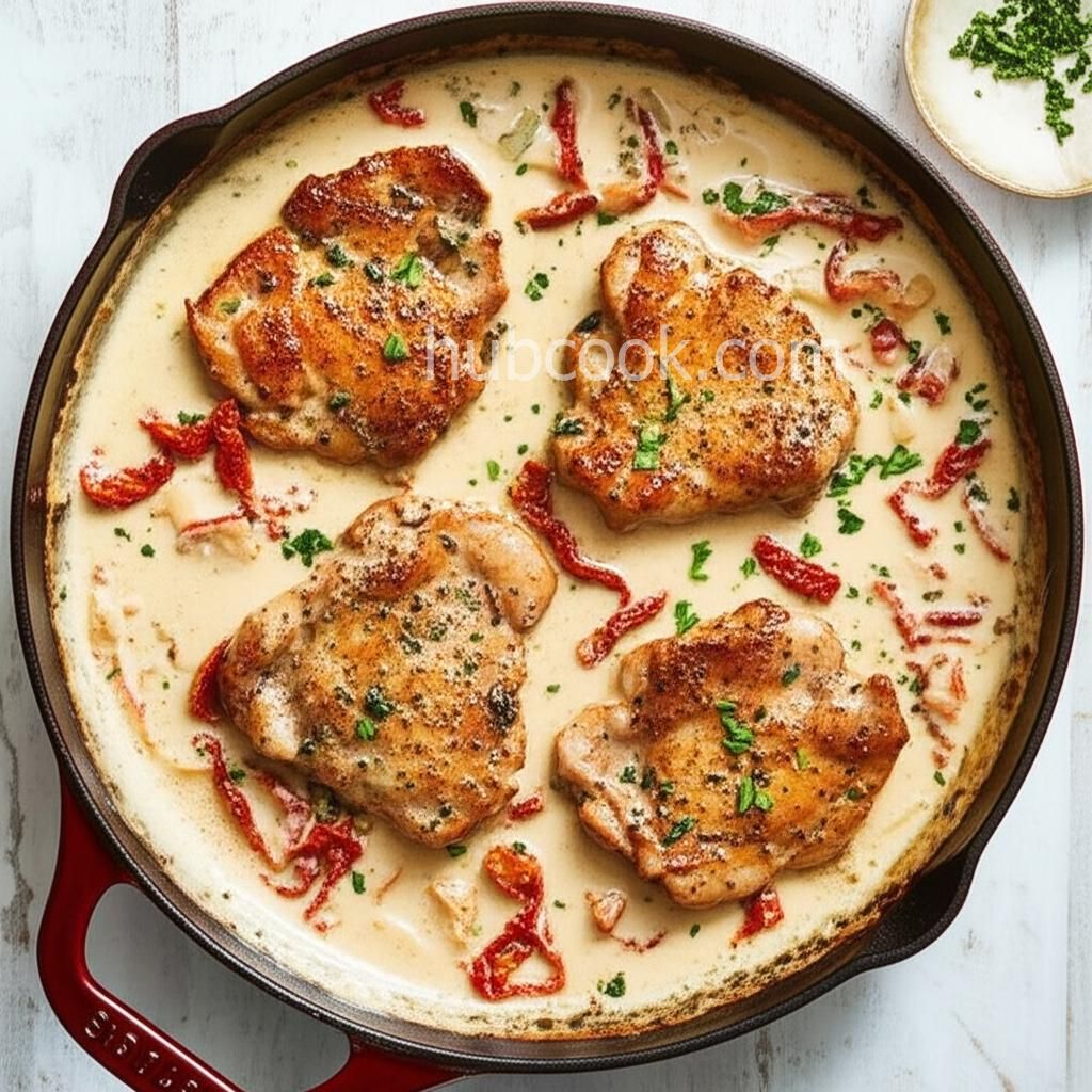 Creamy Skillet Chicken Thighs