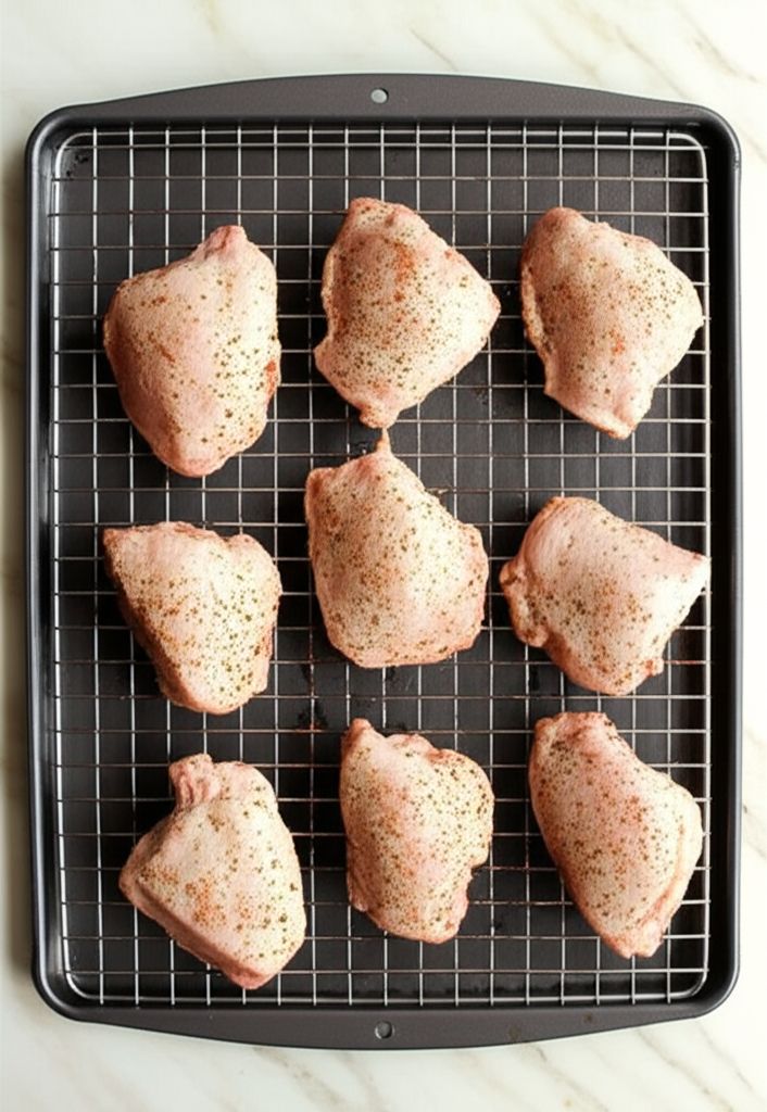 Crispy Baked Chicken Thighs