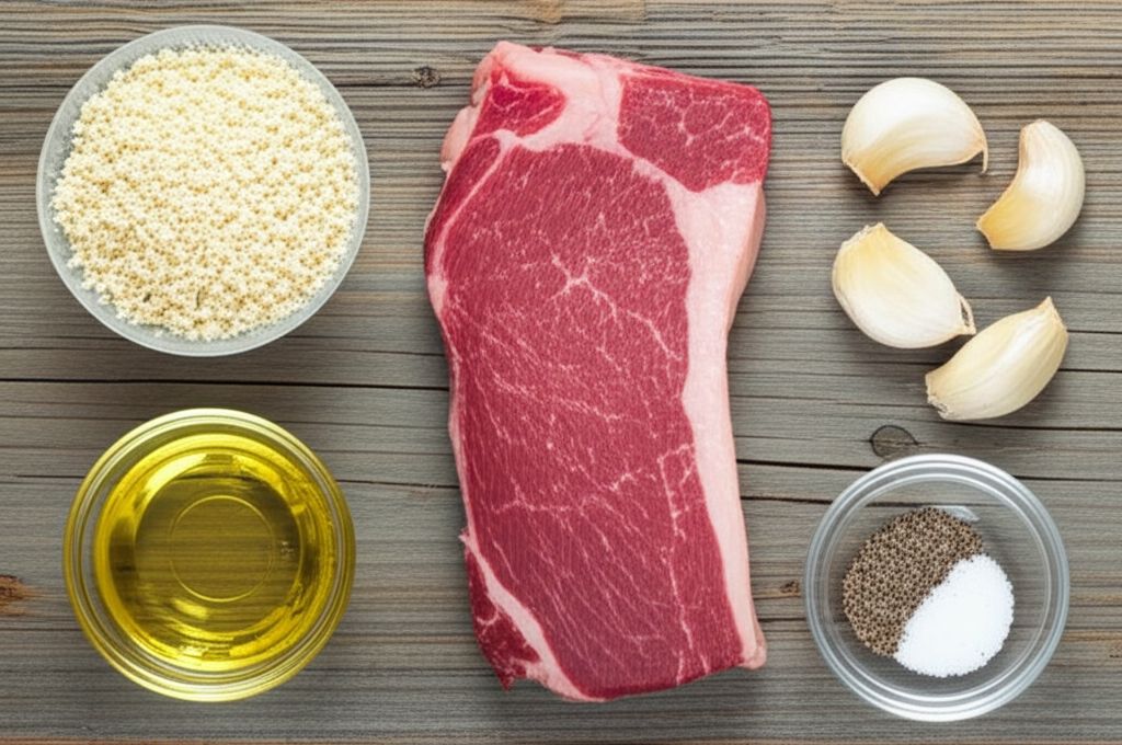 Crispy Garlic Crumb Steak