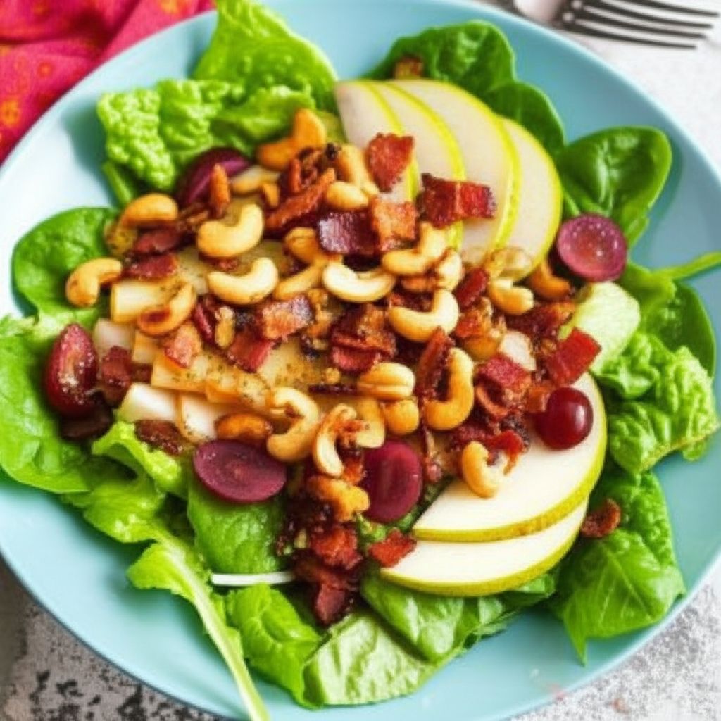 Curried Cashew, Pear, and Grape Salad