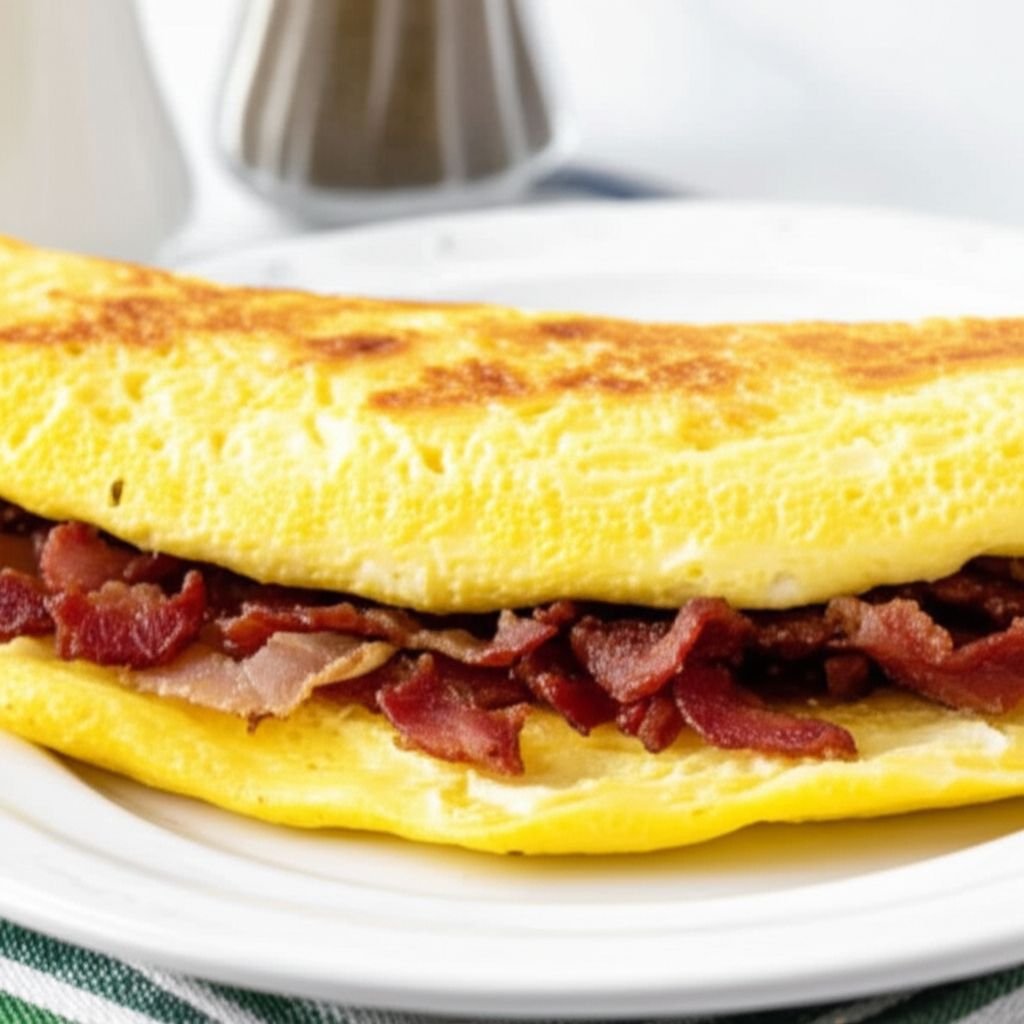 Deluxe Bacon Onion Omelet