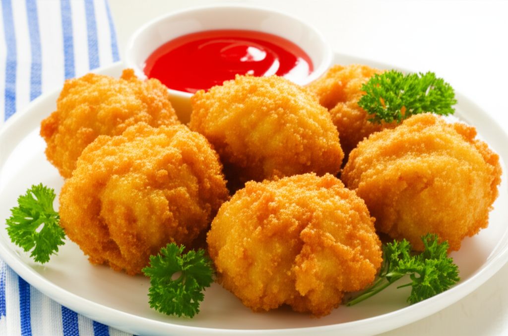 Easy Fried Chinese Chicken Balls
