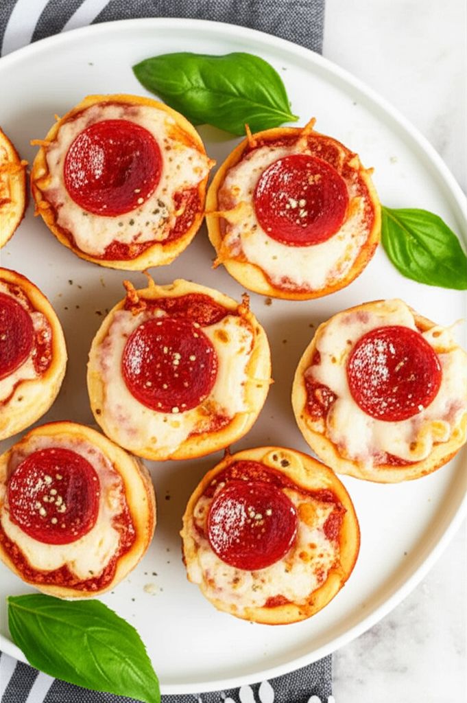 Easy Pepperoni Pizza Muffins