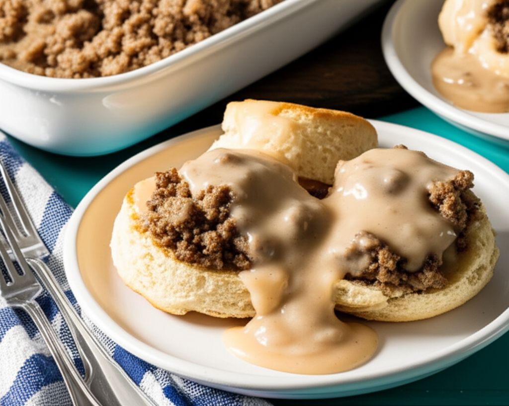 Easy Sausage Gravy and Biscuits