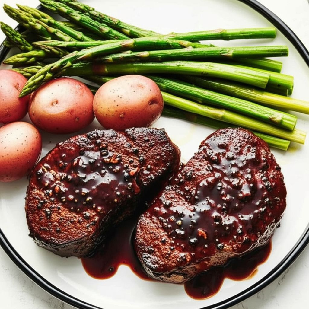 Filet Mignon with Rich Balsamic Glaze