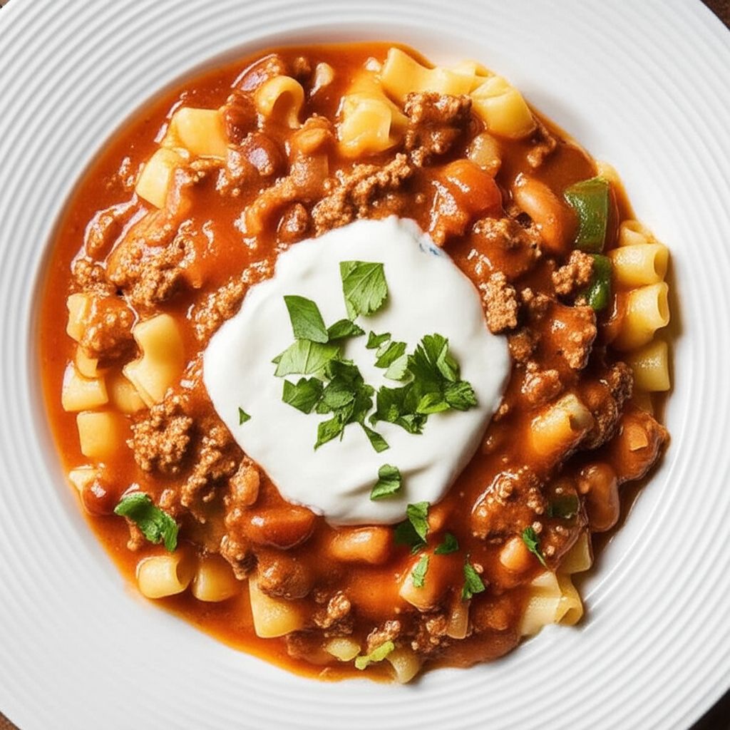 Gramma's Old Fashioned Chili Mac