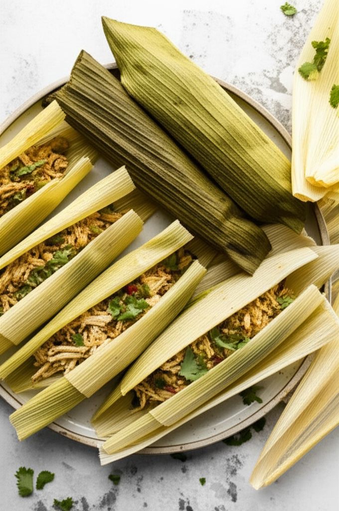 Green Chicken Tamales