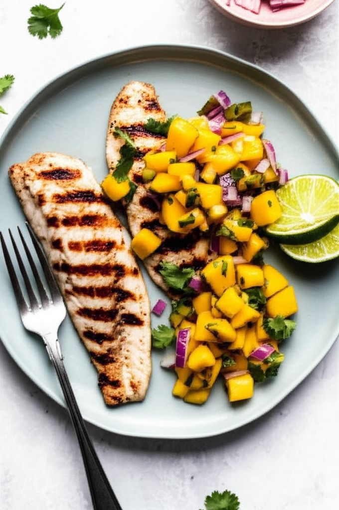Grilled Tilapia with Mango Salsa