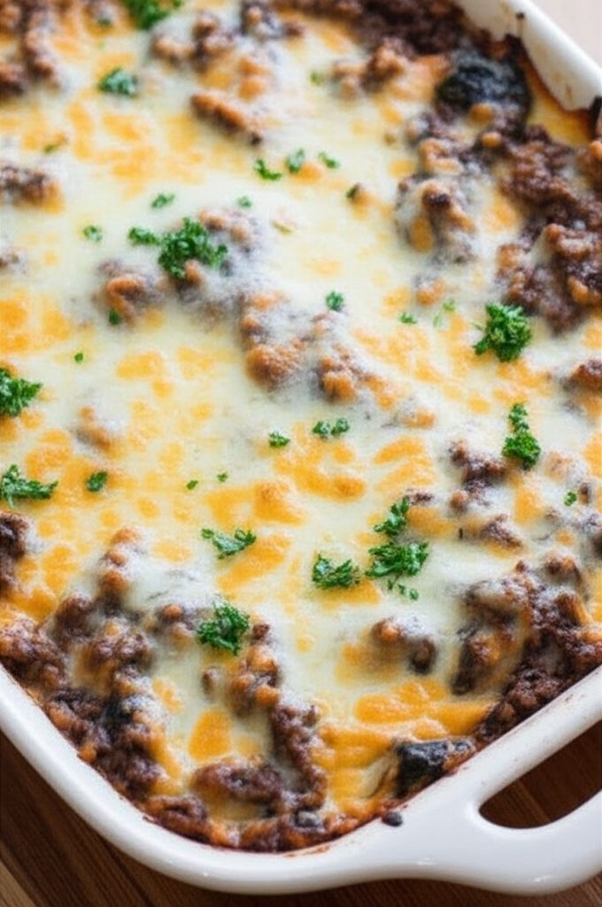 Ground Beef Spinach Casserole