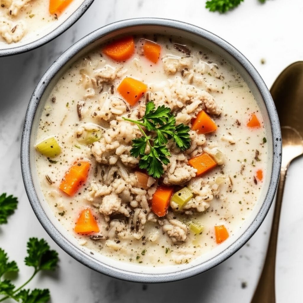 Ground Turkey and Wild Rice Soup