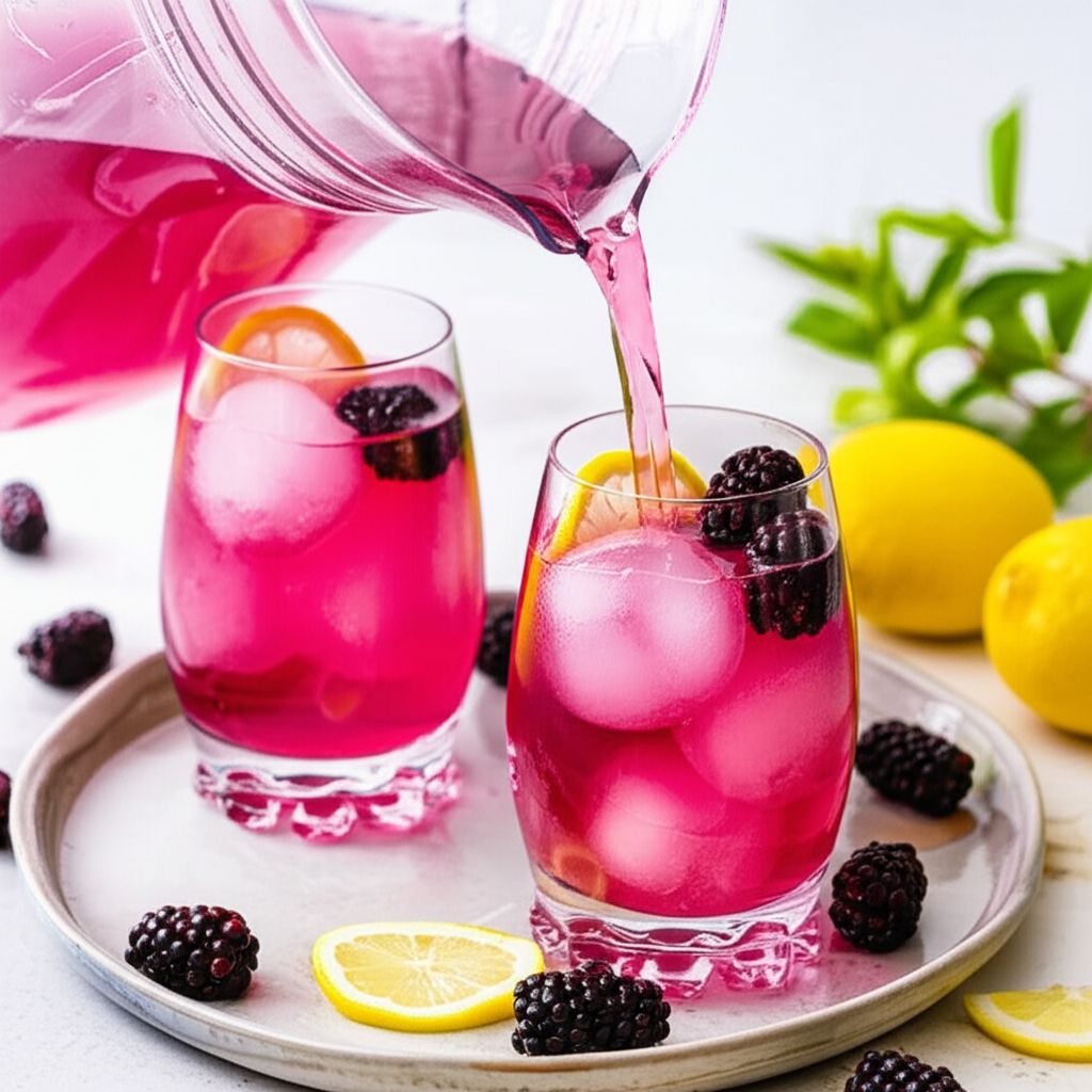 Homemade Blackberry Lemonade