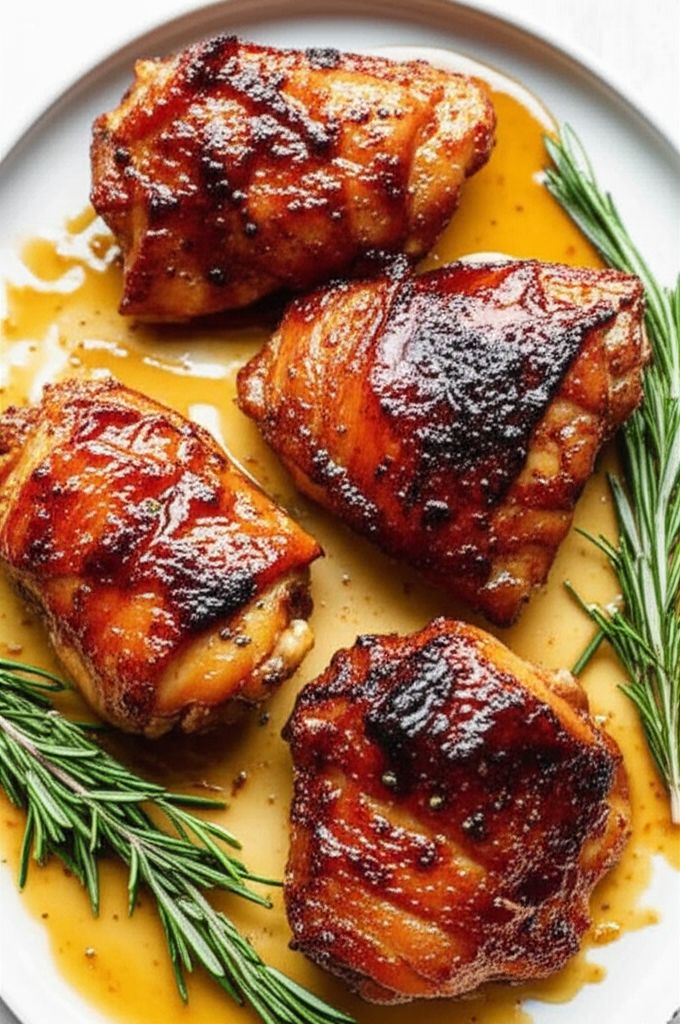 Honey Garlic Chicken with Rosemary