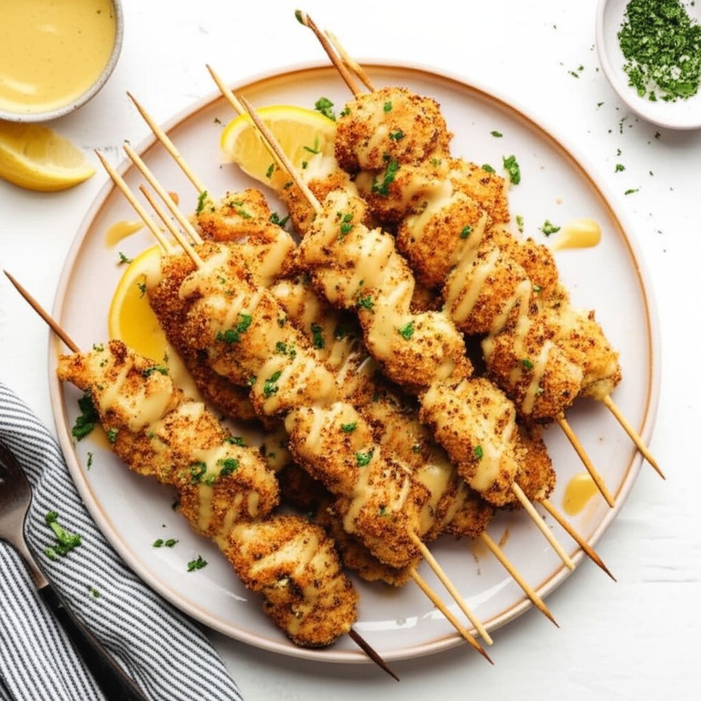 Lemon Garlic Butter Chicken Spiedini