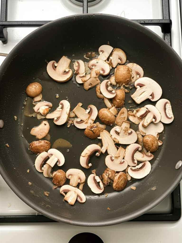 Mushroom, Scallion, and Cheese Omelet