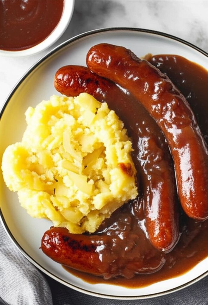 Onion Gravy for British Bangers and Mash