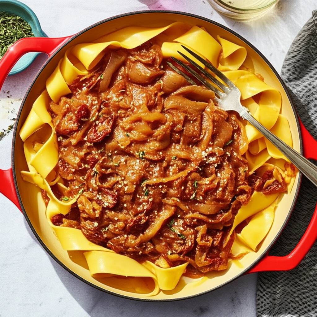 Pappardelle with Jammy Onion Ragu