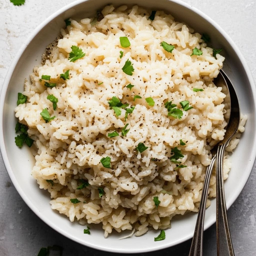 Parmesan-Black Pepper Arborio Rice Pilaf