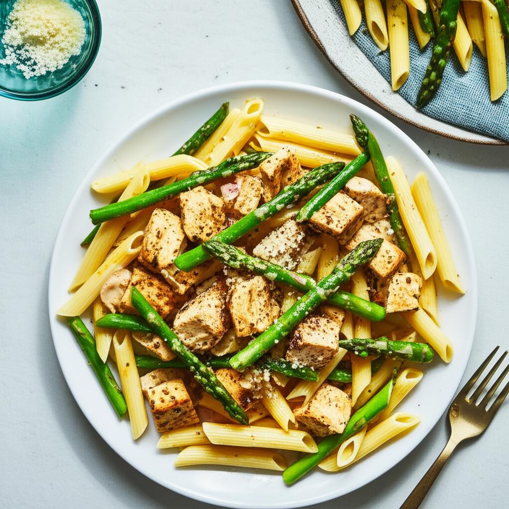 Penne with Chicken and Asparagus