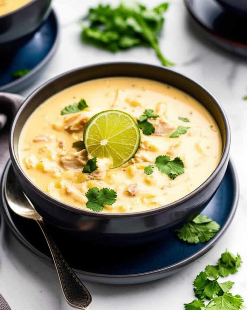 Poblano Chicken Cheese Soup