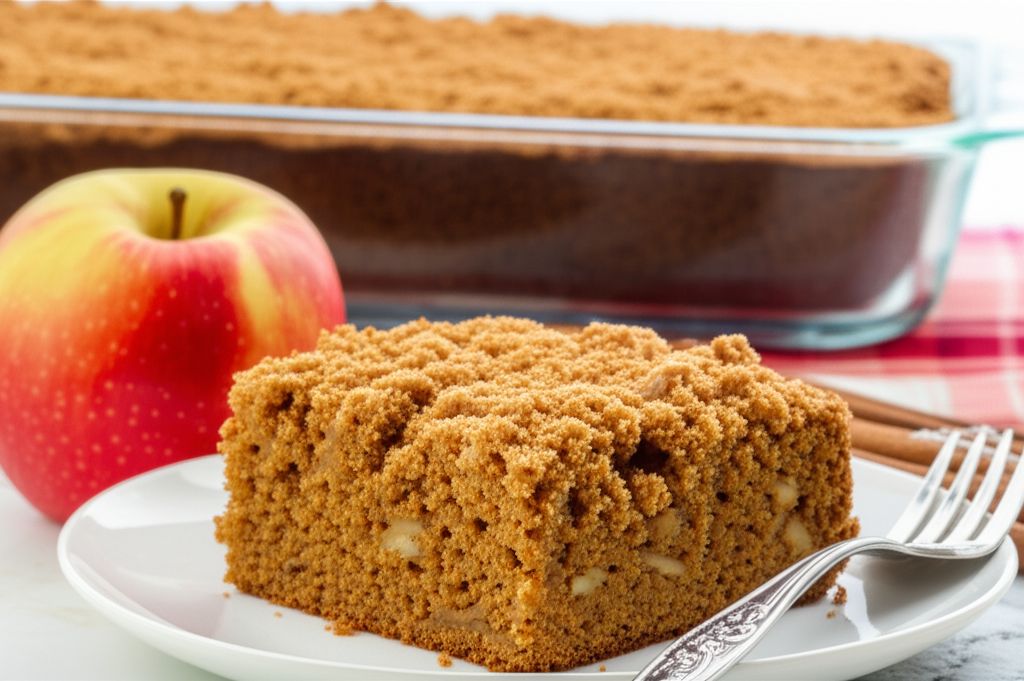 Pumpkin Apple Coffee Cake with Streusel