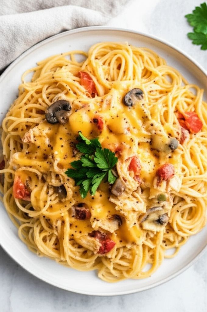 Quick and Easy Chicken Spaghetti