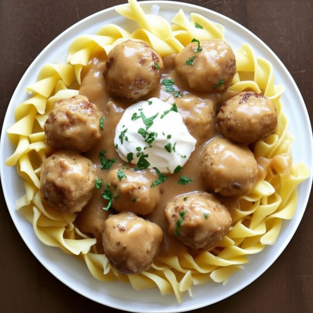 Quick Meatball Stroganoff