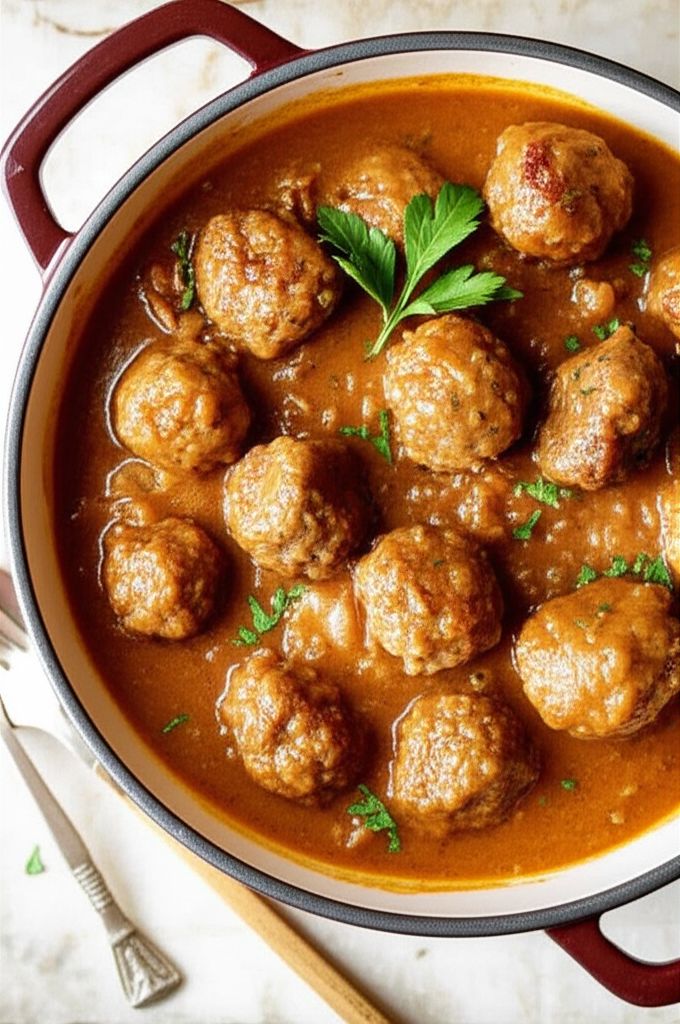 Ragout de Pattes de Cochon (Pork Shank and Meatball Stew)