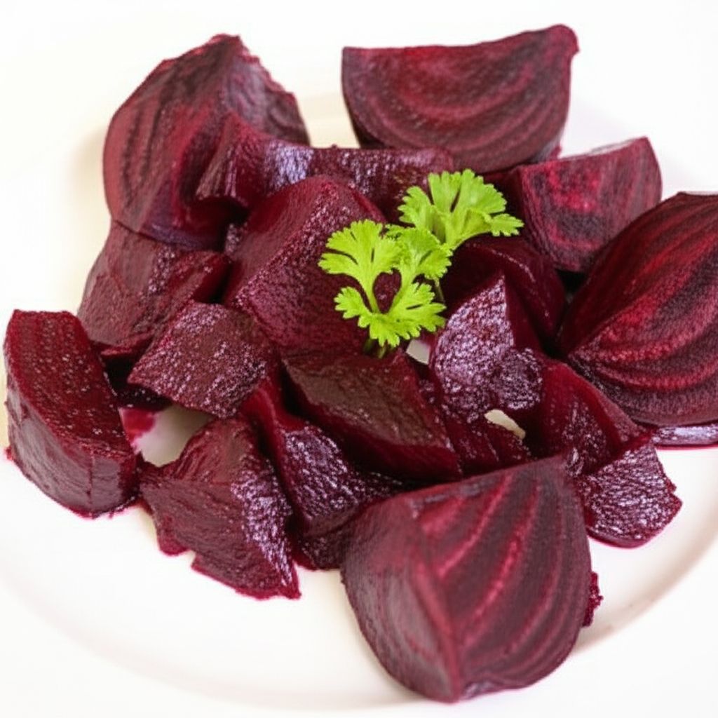 Roasted Beets and Sauteed Beet Greens