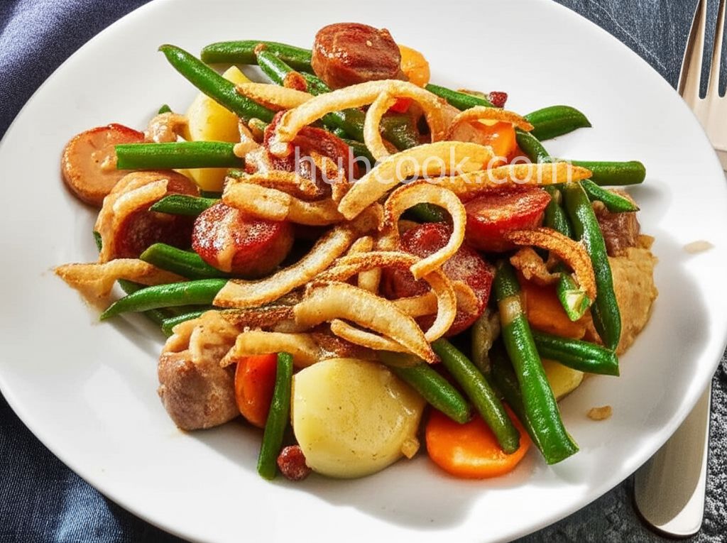 Sausage Green Bean Potato Casserole