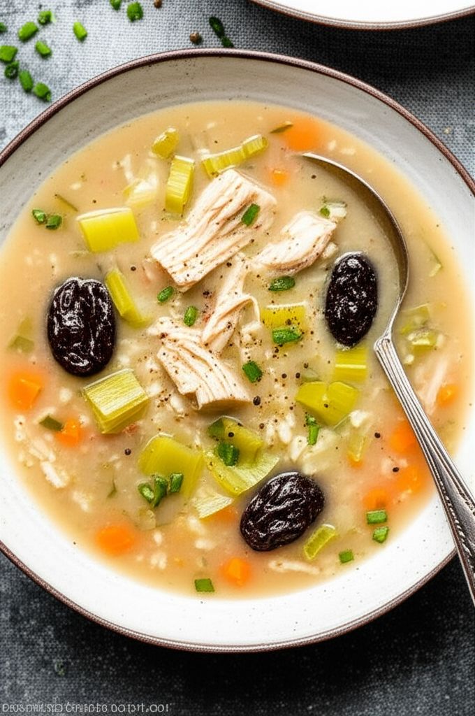 Scottish Cock-a-Leekie Soup