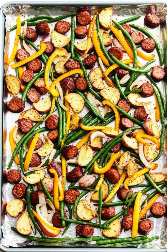 Sheet Pan Dinner with Sausage and Vegetables