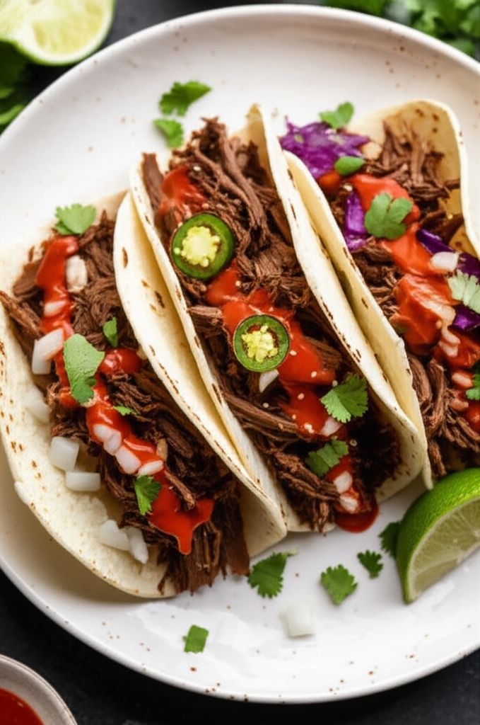 Simple Slow-Cooked Korean Beef Soft Tacos