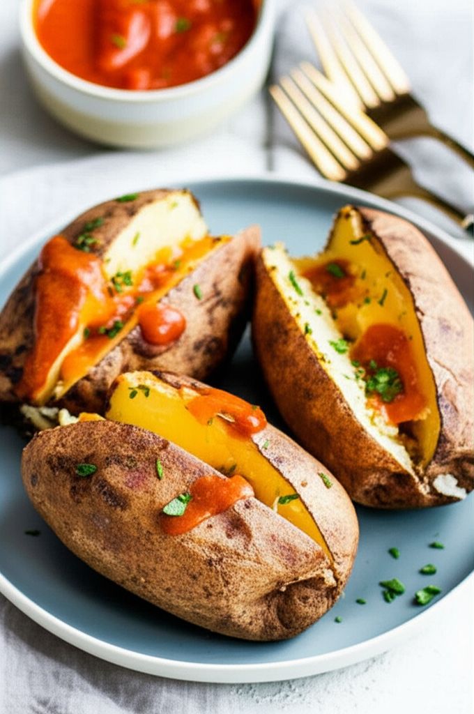 Slow Cooker Baked Potatoes