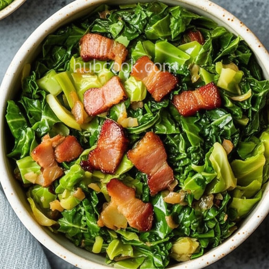 Smothered Collard Greens and Cabbage