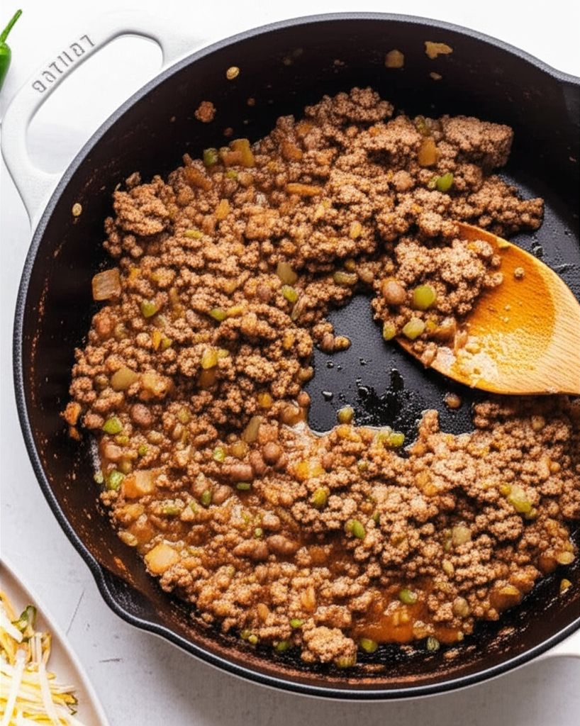 Southern Ground Beef and Bean Skillet