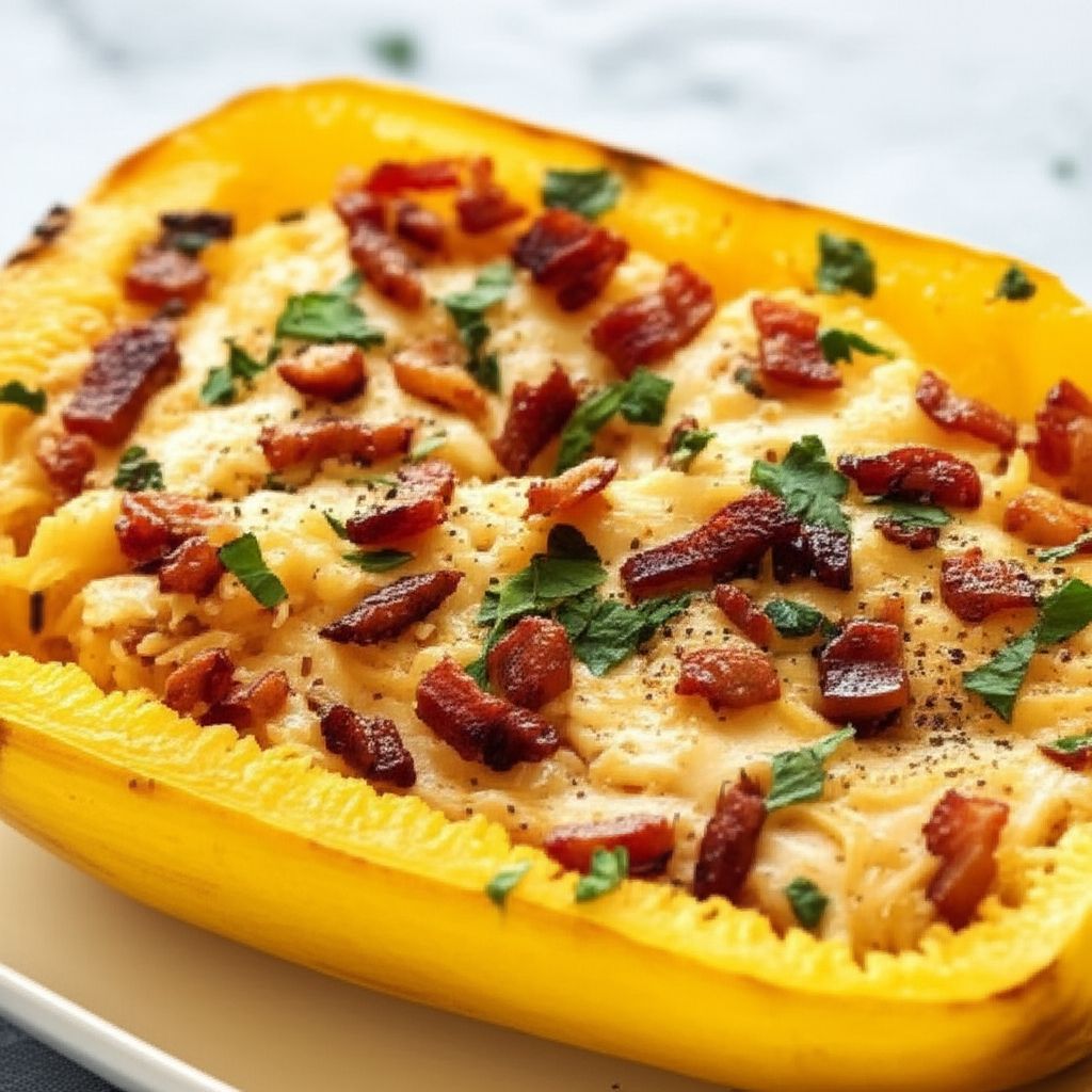 Spaghetti Squash Carbonara