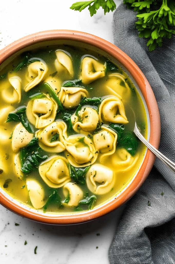 Spinach Tortellini Soup