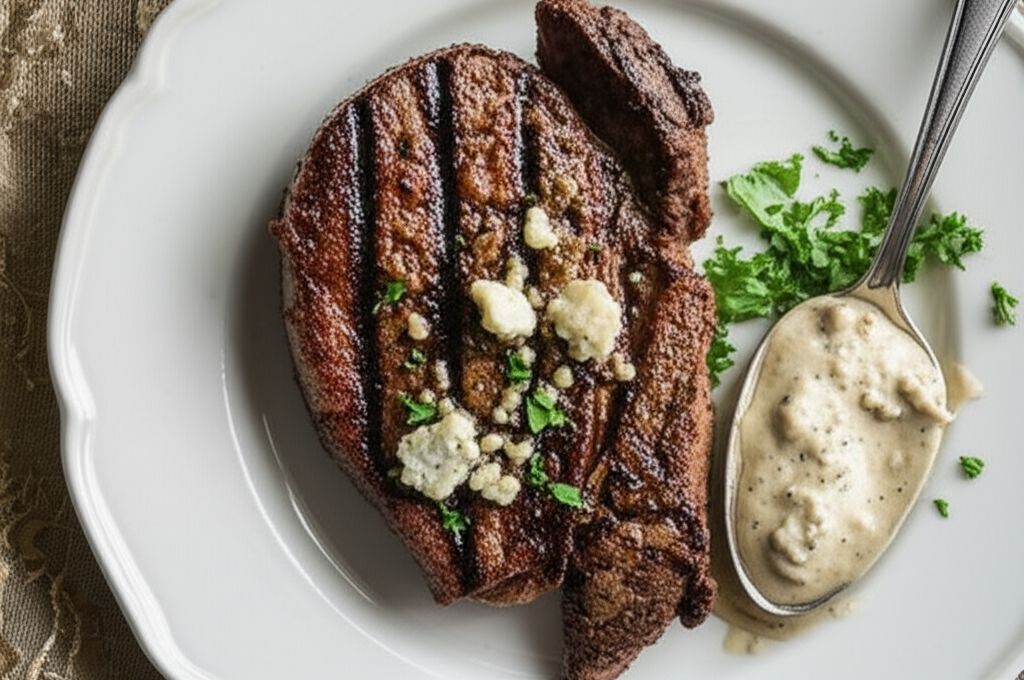 Steaks With Roquefort Sauce
