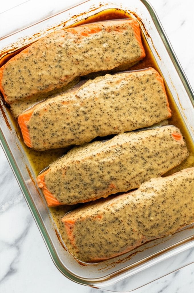 Steelhead Trout Bake with Dijon Mustard