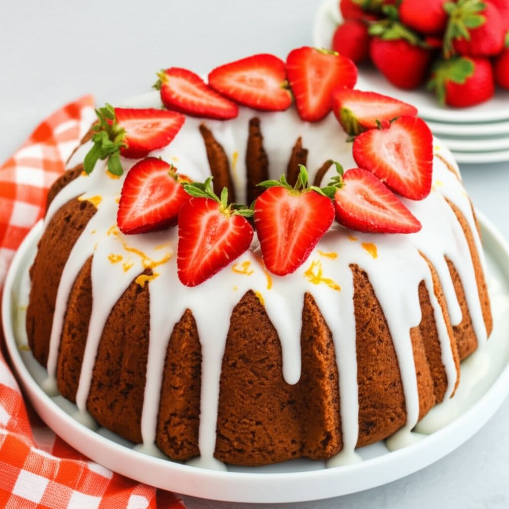Strawberry-Orange Bundt Cake