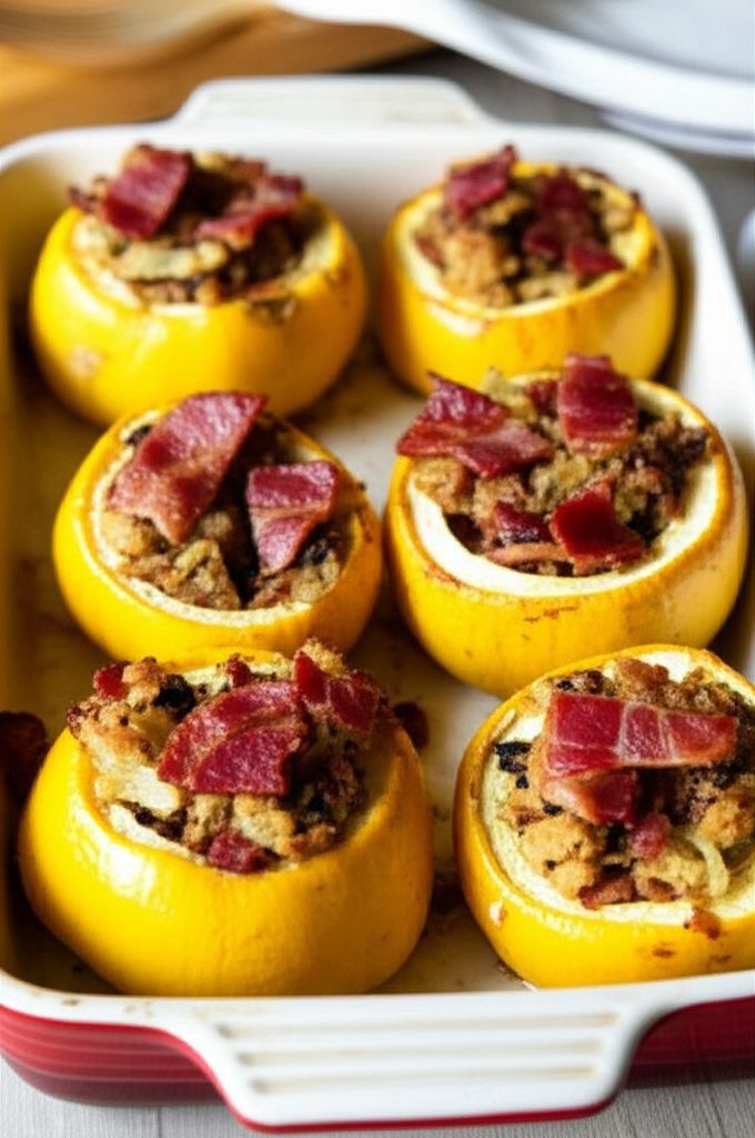 Stuffed Pattypan Squash