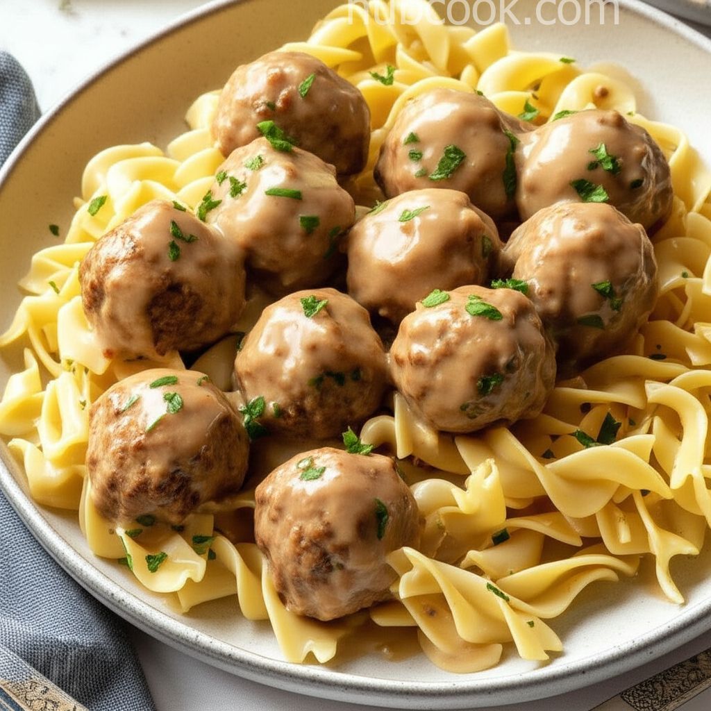Swedish Meatballs with Noodles